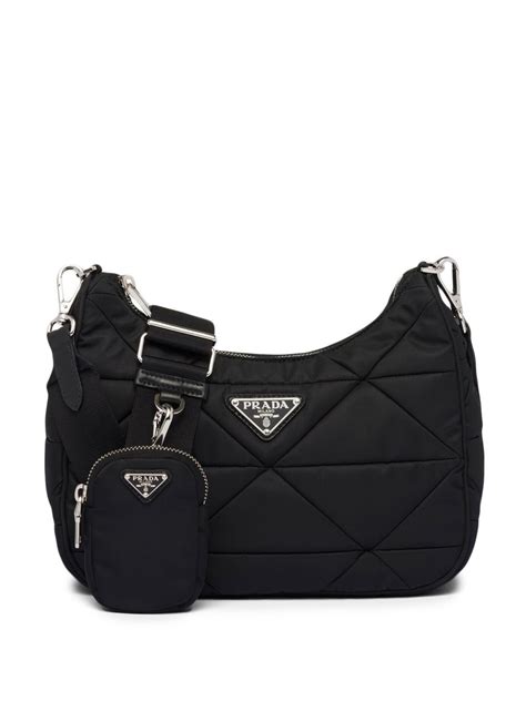 prada medium padded re-nylon shoulder bag|prada nylon tessuto shoulder bag.